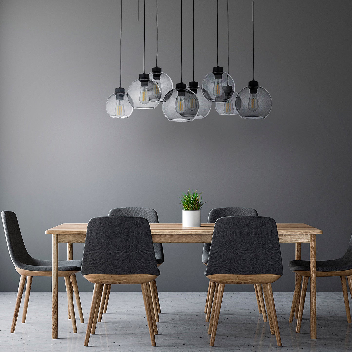 CUBUS Graphite Pendant 8