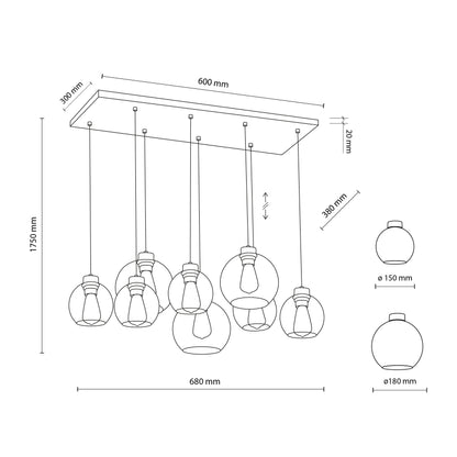 CUBUS Graphite Pendant 8