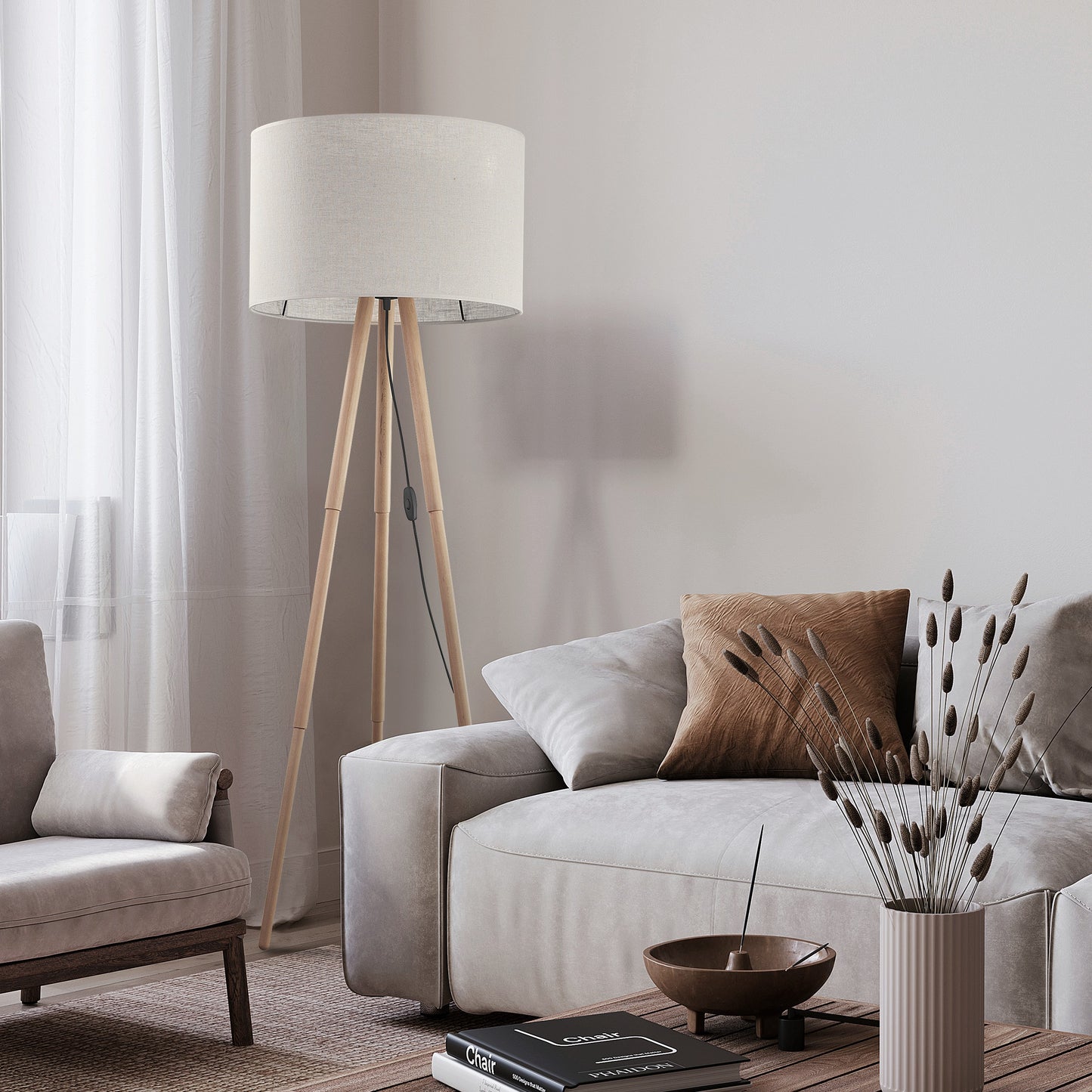 TOKYO Beige Floor Lamp